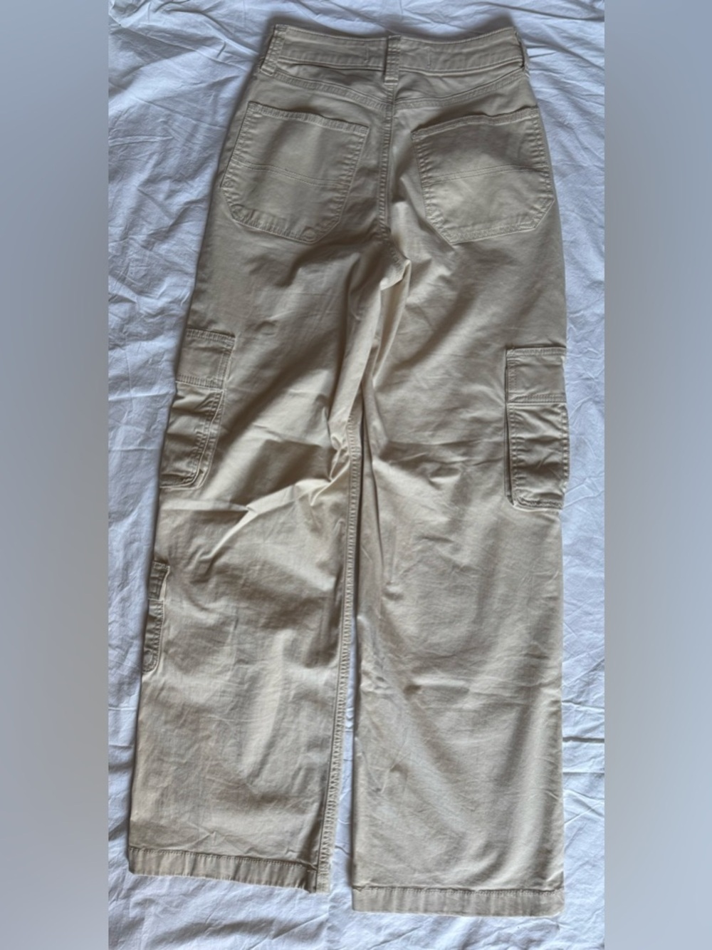 Hollister Khaki Tan Low Rise Baggy Cargo Pants Size 24 - Picture 3 of 10